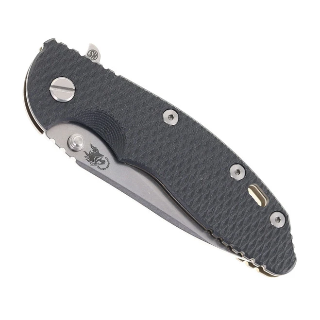 Hinderer XM-18 Skinny Slicer Folding Knife Black G10 Handle Magnacut Stonewashed Bronze Titanium - Image 3