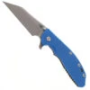 Hinderer XM-24 Skinny Wharncliffe Folding Knife Blue G10 Battle Bronze Finish Titanium S45VN Blade