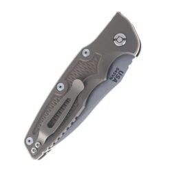 Hinderer Eklipse 3.5" Automatic Spearpoint Folding Knife Battle Bronze Handle Working Finish Blade -White Mountain Knives HINDERER SPEARPOINT AUTO BATTLE BRONZE 03 65413.1749150226