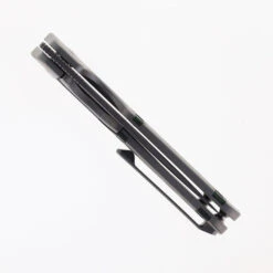 Kizer Mini Militaw Folding Knife Titanium & Jungle Wear FatCarbon Handle S45VN Plain Edge Ki3634SA2 -White Mountain Knives KIZER MINI MILITAW KI3634SA2 02 47086.1726511199