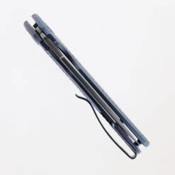 Kubey Tityus Folding Knife Blue Textured Titanium Handle 14C28N Drop Point KB360F 10 Kubey Tityus Folding Knife Blue Textured Titanium Handle 14C28N Drop Point KB360F -White Mountain Knives KUBEY KB360F 02 71139.1711725550