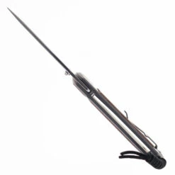 Chris Reeve Large Sebenza 31 Folding Knife Glass Blasted Titanium & Natural Canvas MagnaCut Drop Point L31-1660 -White Mountain Knives LARGE SEBENZA 31 INLAY L31 1660 NAT CANVAS MICARTA 06 29192.1755546611