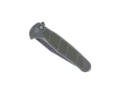 LuvThemKnives Rezult Button Lock, Finger Flicker & Flipper Pocket Knife Titanium Handle Green G10 Inlay 20CV Steel LTK-609-2 -White Mountain Knives LTK Rezult 10 42812.1691170521