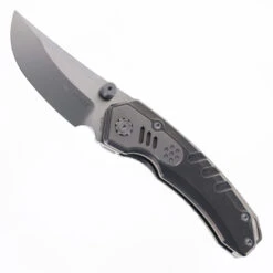 Maxace Blacklight-02 Folding Knife Beadblast Titanium Handle M390 Blade OM03-1-B