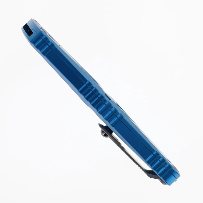 Microtech Combat Troodon Gen III OTF Automatic Knife Blue  Aluminum Handle Dagger Apocalyptic Standard M390 Blade 1142-10 APBL - Image 6