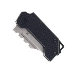 Midgards Messer Thunrar Nano Folding Knife Black G10 Handle 14C28N Tanto Plain Edge -White Mountain Knives MIDGARDS MESSER BLACK SMALL THUNRAR NANO FOLDER 01 83776.1741894486
