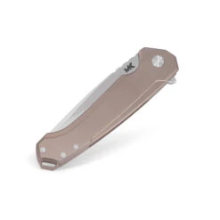 MK Knives & Tools Ingeni Folding Knife Bronze Titanium Handle S90V Drop Point Plain Edge Satin Finish -White Mountain Knives MK Knives Tools Ingeni Vanguard MK 01F.FP002 03 25974.1736773042