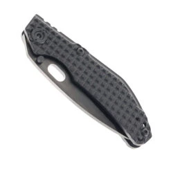 North Mountain Blades Folding Knife Black Titanium Handle 3V Tanto Plain Edge 2522-Tanto DLC -White Mountain Knives NORTH MOUNTAIN BLADE 2522 TANTO BLACK HAND POLISHED 01 40477.1756474582