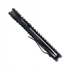 North Mountain Blades Folding Knife Black Titanium Handle 3V Tanto Plain Edge 2522-Tanto DLC -White Mountain Knives NORTH MOUNTAIN BLADE 2522 TANTO BLACK HAND POLISHED 02 81089.1756474582