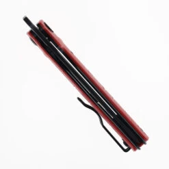 Petrified Fish Folding Knife Red G10 Handle K110 Plain Edge Black Stonewash Finish PFB04RMDW -White Mountain Knives PETRIFIED FISH PF b05RMDW D2 02 33650.1741804133