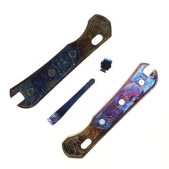 Piratech Entropic Anodized Scales Golden Beach & Summer Waves -White Mountain Knives PIRATECH BEACH LIGHTING 03 14943.1718212037