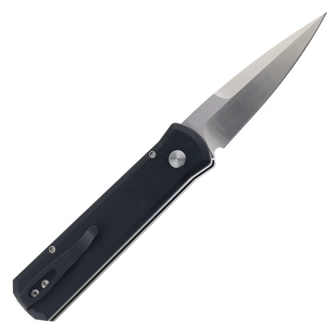Pro-Tech Godson Automatic Knife Black /Copper Aluminum Carbon Fiber Handle 20CV Spear Point Plain Edge 7210 Livewire 20CV 2 Pro-Tech Godson Automatic Knife Black /Copper Aluminum Carbon Fiber Handle 20CV Spear Point Plain Edge 7210 Livewire 20CV - Image 2