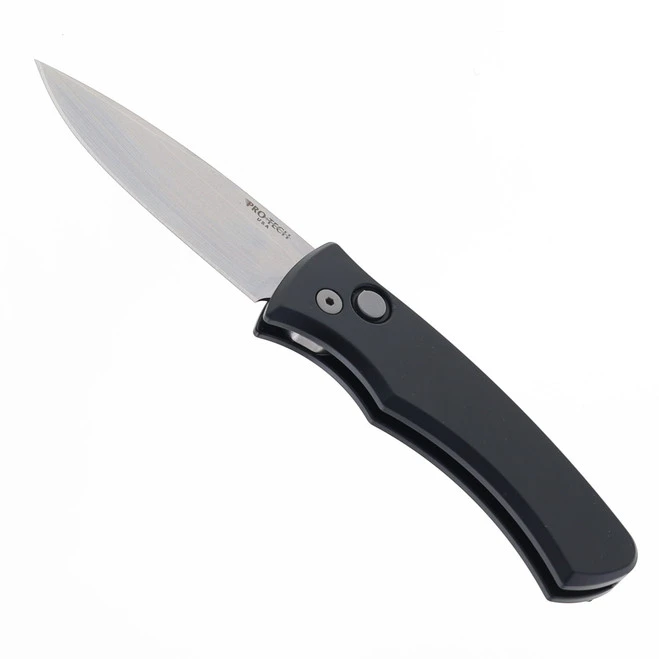 Pro-Tech Knives Duke 2 Automatic Knife Black Aluminum Handle Stonwash Magnacut Blade DUKE2101 1 Pro-Tech Knives Duke 2 Automatic Knife Black Aluminum Handle Stonwash Magnacut Blade DUKE2101