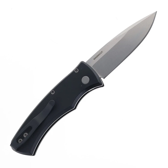 Pro-Tech Knives Duke 2 Automatic Knife Black Aluminum Handle Stonwash Magnacut Blade DUKE2101 2 Pro-Tech Knives Duke 2 Automatic Knife Black Aluminum Handle Stonwash Magnacut Blade DUKE2101 - Image 2