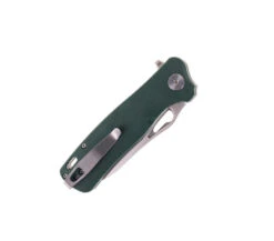 Petrified Fish Bunta Folding Knife Green Micarta Handle D2 Plain Edge Satin Finish PF-868-GR -White Mountain Knives Petrified Fish PF 868 GRS 02 14660.1674676862