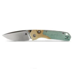 Vosteed Psyop Folding Knife Teal Norplex UltreX Micarta Handle S35VN Plain Edge Satin Finish A2221 -White Mountain Knives Psyop299 A2221 1 94330.1755610583