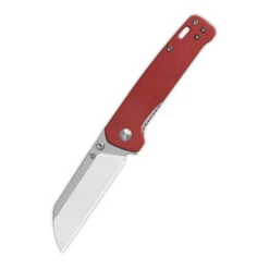 QSP Penguin V2 Folding Knife Red Micarta Handle D2 Sheepsfoot Plain Edge QS130V2-D1 -White Mountain Knives QS130V2 D1 1 66169.1750115922
