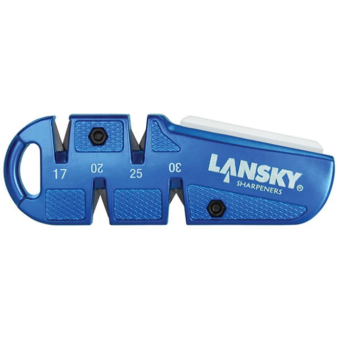 Lansky Quadsharp Knife Sharpener Ceramic Benchstone For Fine Blue QSHARP 1 Lansky Quadsharp Knife Sharpener Ceramic Benchstone For Fine Blue QSHARP