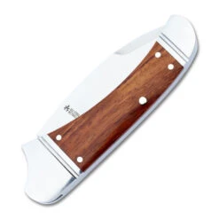 RoseCraft Blades Zambezi Folding Knife Rosewood Handle D2 Plain Edge RCT002-RW -White Mountain Knives RCT002 RW 01 Back Closed 94651.1725292221