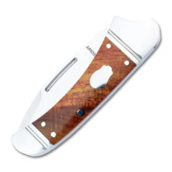 RoseCraft Blades Zambezi Folding Knife Rosewood Handle D2 Plain Edge RCT002-RW -White Mountain Knives RCT002 RW 01 Front Closed 16664.1725292221