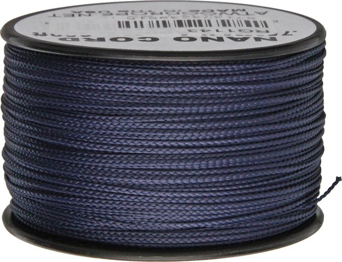 (Thread Size) Parachute Cord Navy Nano Cord .75 Mm X 300 Ft RG1143 1 (Thread Size) Parachute Cord Navy Nano Cord .75 Mm X 300 Ft RG1143