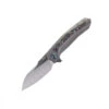 Remette Knives RT-Kestrel Knife Titanium Handle Multi-Color Carbon Fiber Inlay S35VN Blade RTPO-B