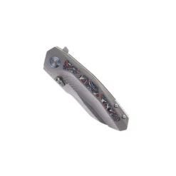 Remette Knives RT-Kestrel Knife Titanium Handle Multi-Color Carbon Fiber Inlay S35VN Blade RTPO-B 8 Remette Knives RT-Kestrel Knife Titanium Handle Multi-Color Carbon Fiber Inlay S35VN Blade RTPO-B -White Mountain Knives Remette RTPO B03 08461.1738091433