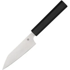 Spyderco Itamae Petty Black Polypropylene Handle Kitchen Knife CTS BD1N Satin Blade K15PBK