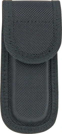 Carry-All Knife Pouch 4 Inch Sheath Black Heavy Nylon Hang Packaged SH279