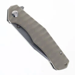Sixleaf Folding Knife Grey G10 Handle 9Cr13MoV Plain Edge SL-35-Grey -White Mountain Knives SIXLEAF 35GRY 01 76770.1717086615