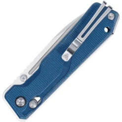 SRM Rubik Folding Knife Blue Canvas Micarta Handle 140Cr Plain Edge Bead Blast Finish SRM7228BME2 -White Mountain Knives SRM7228BME2 add 01 40074.1746119628