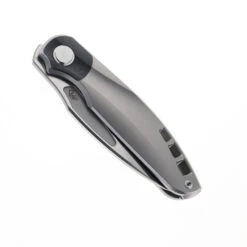 TwoSun Sidewinder Front Flipper Pocket Knife Gray Titanium & CF Handle D2 Blade TS341-D2-SND -White Mountain Knives TWOSUN 341 D2 01 73764.1708630798