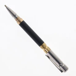 TwoSun Tactical Pocket Pen Carbon Fiber/Brass Titanium Body Black Ink PEN-06-UP