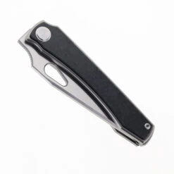 TwoSun Stingray Folding Knife Black Marbled Carbon Fiber Handle M390 Plain Edge TS136-M390UP -White Mountain Knives TWOSUN TS136 M390 01 62508.1697050259