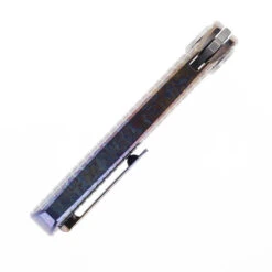 Two Sun Folding Knife Color Titanium Handle M390 Plain Edge Satin Finish TS195-Square-Color -White Mountain Knives TWOSUN TS195 COLOR SQUARE 04 62514.1701719511