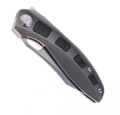 TwoSun Folding Knife Titanium/Carbon Fiber Handle M390 Plain Edge TS306-M390 -White Mountain Knives TWOSUN TS306 M390 01 78280.1692816728