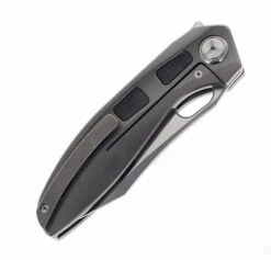 TwoSun Folding Knife Titanium/Carbon Fiber Handle M390 Plain Edge TS306-M390 -White Mountain Knives TWOSUN TS306 M390 03 50926.1692816728