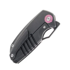 TwoSun Folding Knife Black Titanium Handle 14C28N Plain Edge TS498-14C28N-Black -White Mountain Knives TWOSUN TS498 14c BLACK 03 31458.1746643118