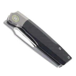 TwoSun Folding Knife Titanium/Carbon Fiber Handle 14C28N Plain Edge TS593 -White Mountain Knives TWOSUN TS593 CF 01 54614.1748958535