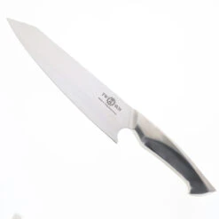 Two Sun Fixed Blade Chef Knife Hollow Stainless Steel Handle 14C28N Drop Point Plain Edge 805