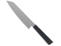 TwoSun Fixed Blade Kitchen Chef Knife Black Nylon Fiberglass Handle 14C28N Plain Edge TS909-BK