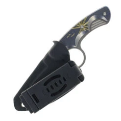 TwoSun Mini Fixed Blade Knife Titanium/Sun/Birds Handle 14C28N Plain Edge TS569-Ti -White Mountain Knives TWOSUN TSTS569 14C28N 02 80912.1747835593