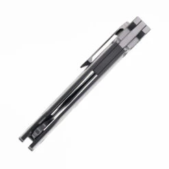 Two Sun Folding Knife Titanium/Carbon Fiber Handle M390 Plain Edge Satin Finish TS211-M390-CF -White Mountain Knives TWOSUN TS 211 M390 06 85520.1741107509