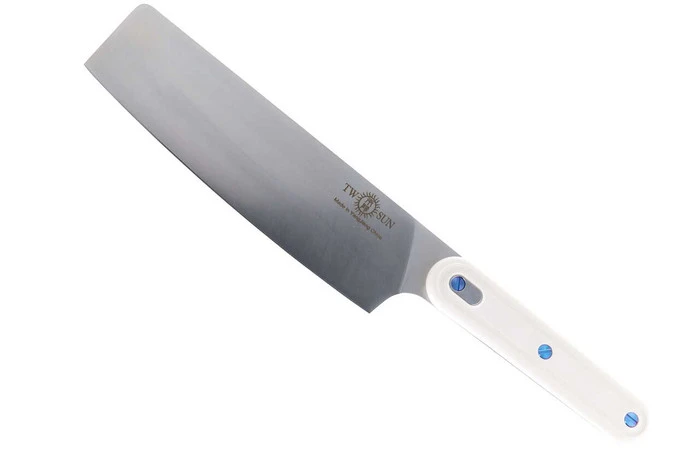 TS865 Kitchen Chef Knife Nylon Fiberglass 14C28N Full Tang Fixed Blade TS865-WHITE 1 TS865 Kitchen Chef Knife Nylon Fiberglass 14C28N Full Tang Fixed Blade TS865-WHITE
