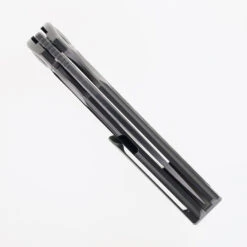 TwoSun Folding Knife Titanium/Black Carbon Fiber Handle 14C28N Plain Edge TS482-14C28N-CF -White Mountain Knives TWOSUN ts482 14c28n 06 81507.1743690030