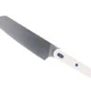 TwoSun Chef Kitchen Knife White Nylon Fiberglass Handle 14C28N Plain Edge TS869-White