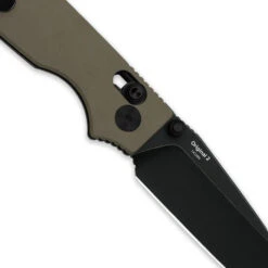 Kizer Original 2 Folding Knife Sand Aluminum Handle 14C28N Tanto Plain Edge Black Stonewash Finish V3605.2TA1 -White Mountain Knives V3605.2TA1 4 88699.1758226041