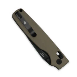 Kizer Original 2 Folding Knife Sand Aluminum Handle 14C28N Tanto Plain Edge Black Stonewash Finish V3605.2TA1 -White Mountain Knives V3605.2TA1 6 62877.1758226041