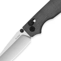 Kizer Original 2 Folding Knife Black Micarta Handle 14C28N Sheepsfoot Plain Edge Satin V3605.2SA1 -White Mountain Knives V3605.2sa1 3 78608.1758227580
