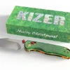 Coming Soon) WMK Christmas Kizer Drop Bear 2 Folding Knife Crystalized Titanium Handle 14c28n Blade V3619.2KD2-CM